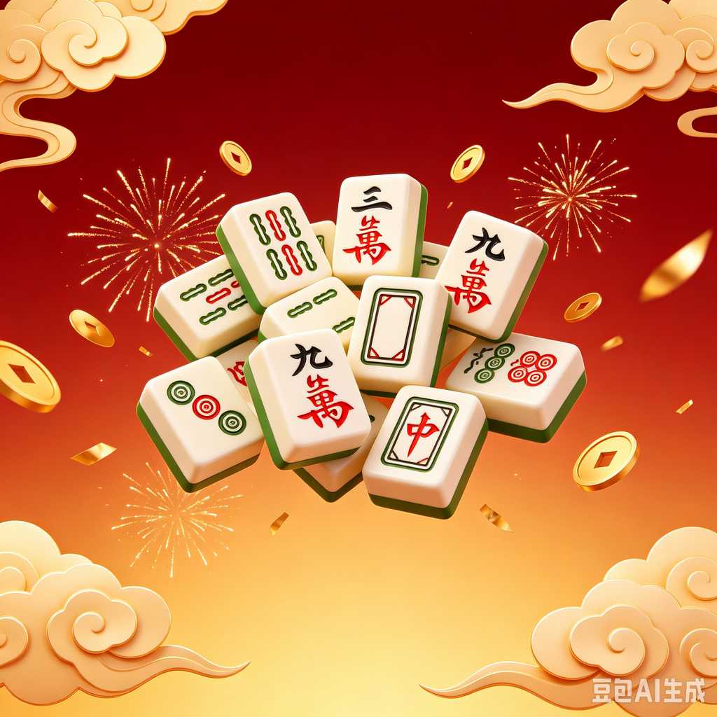 vintage style mahjong set